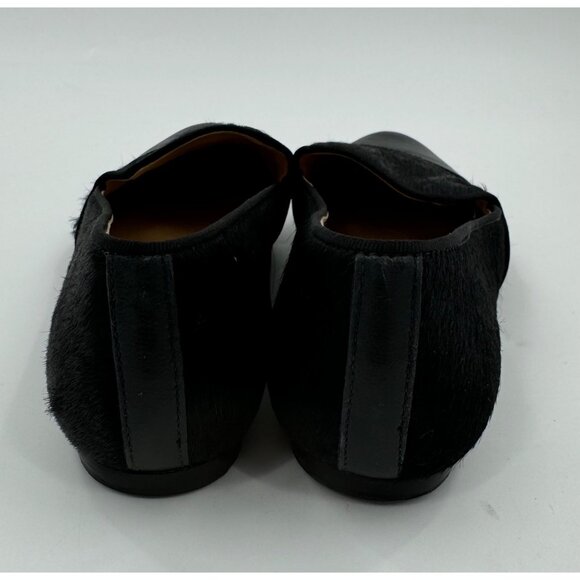 Nurture Womens Black Leather & Bovine Hair Reikel Loafers Size 8M - Picture 8 of 9